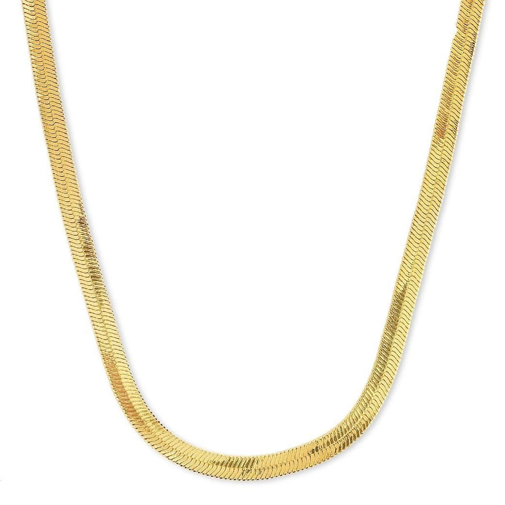 Gold Plated Stainless Steel Herringbone Chain