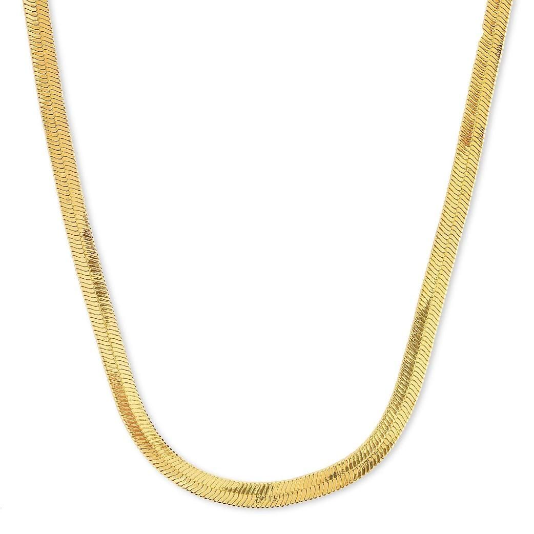 Gold Plated Stainless Steel Herringbone Chain