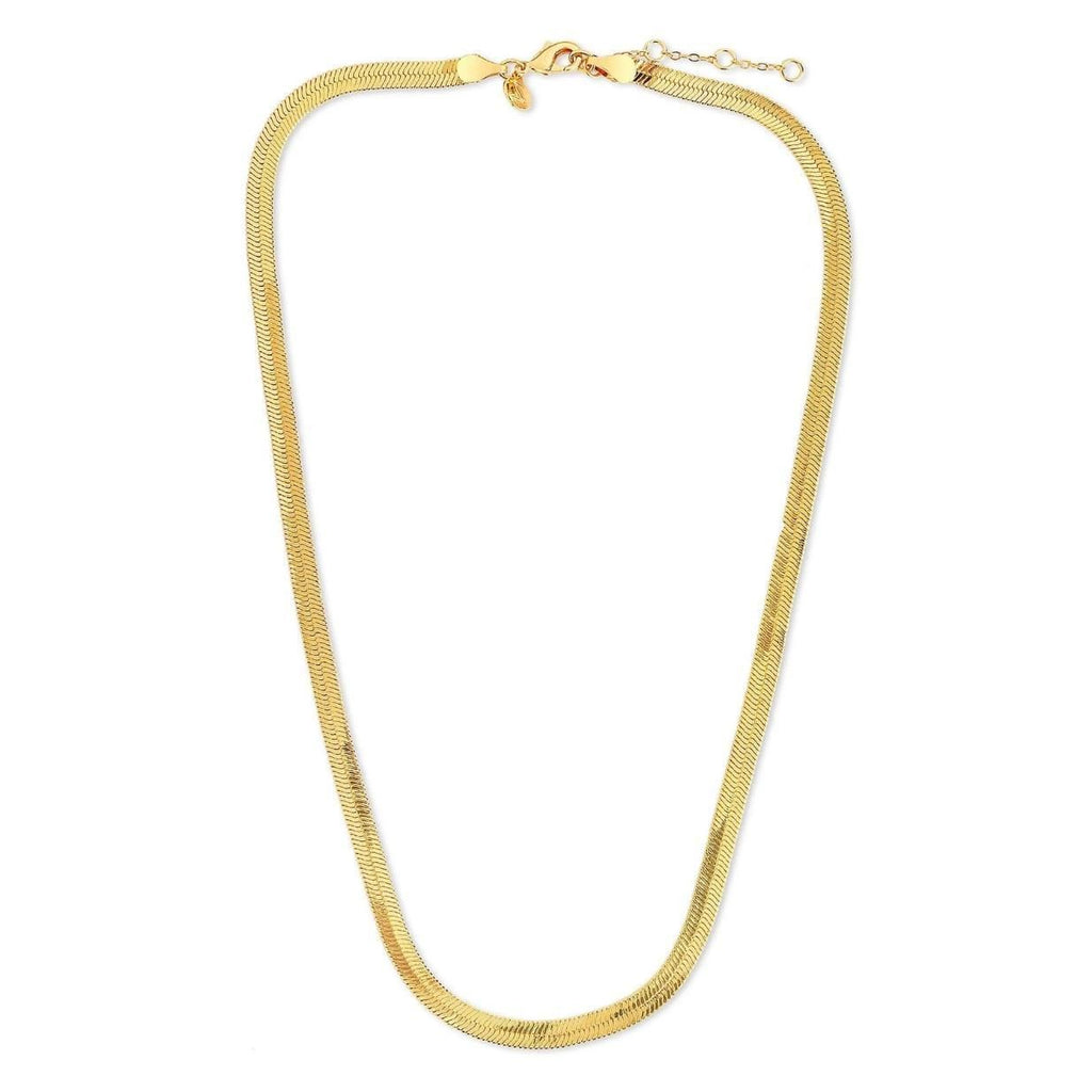 Gold Plated Stainless Steel Herringbone Chain