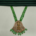 Parrot Motif Vishnu–Lakshmi Temple Mala