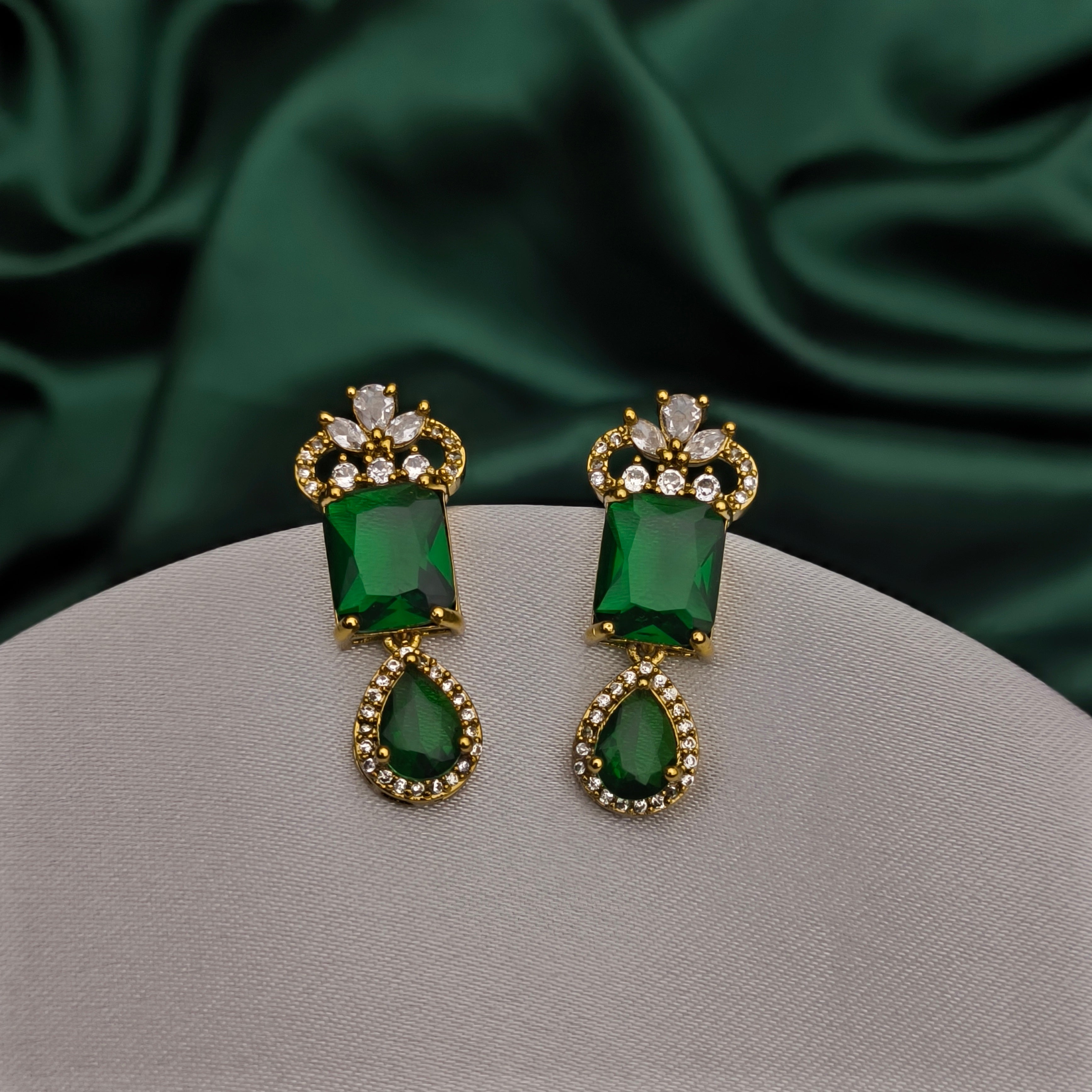 Royal Crown Pendant Set with AD Stones