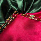 Classic Green–Pink Kemp Stone Bangles