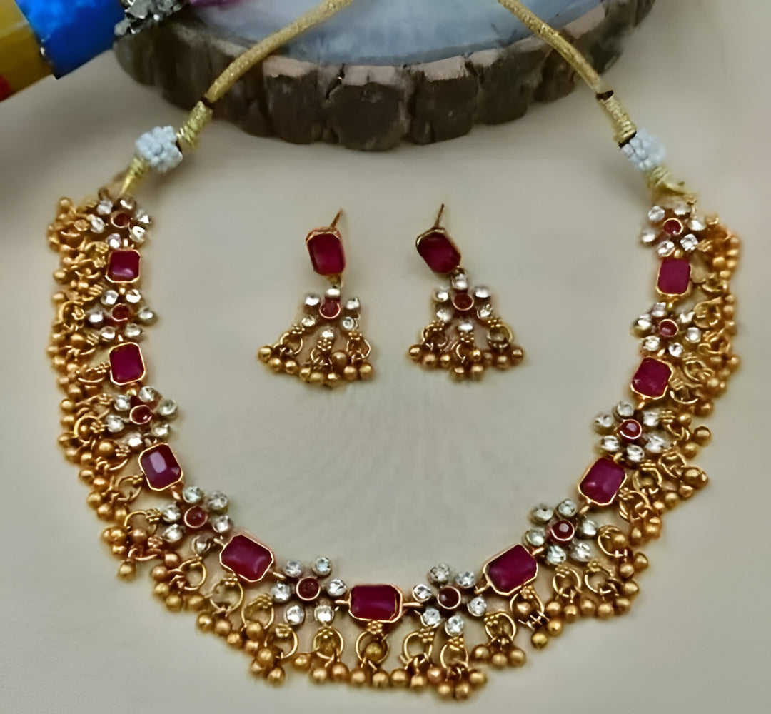 Traditional Wear Choker Necklace Set
