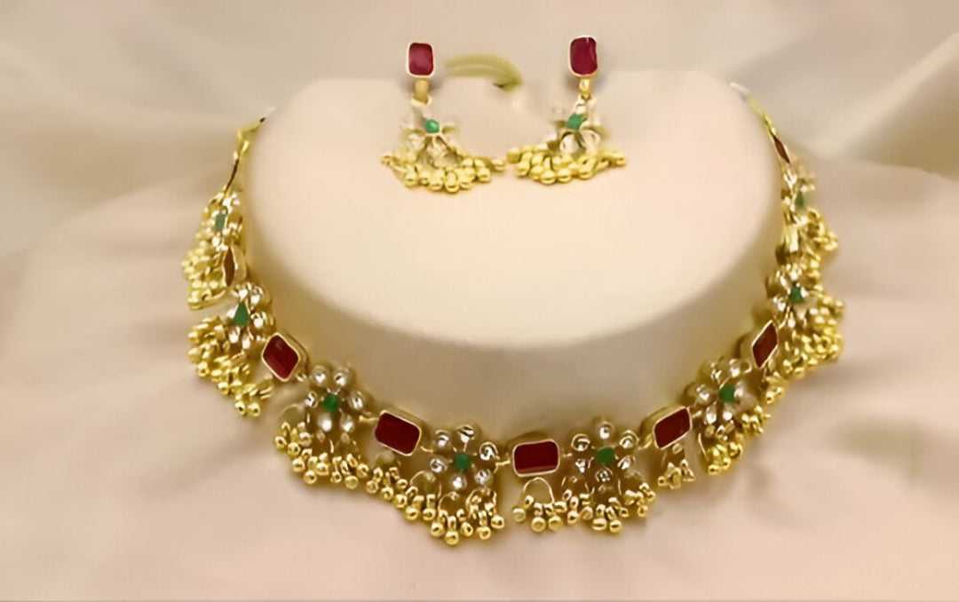 Traditional Wear Choker Necklace Set